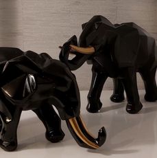 Koppel olifanten zwart
