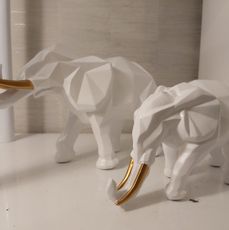 Koppel olifanten wit